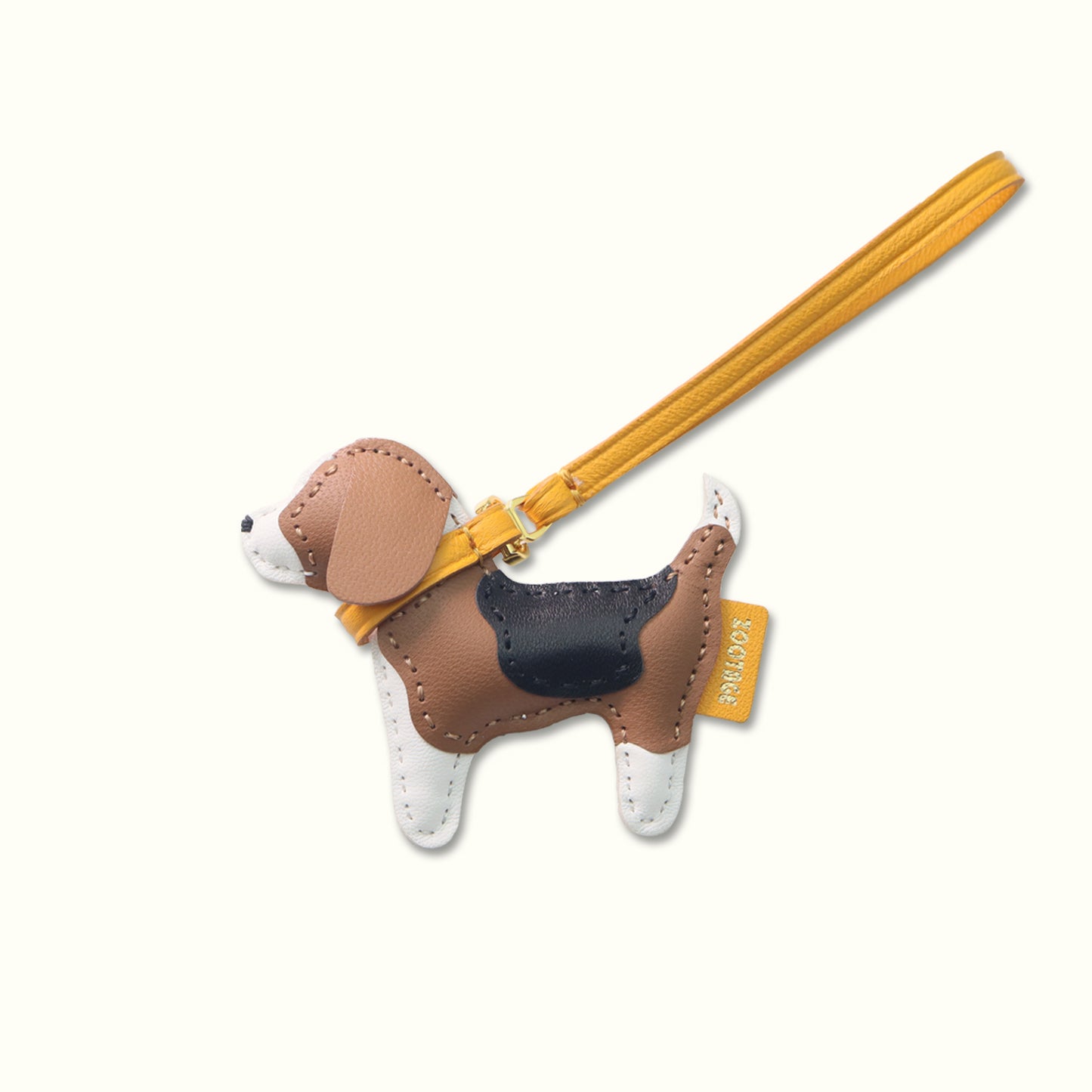 Beagle Leather Connection Charm