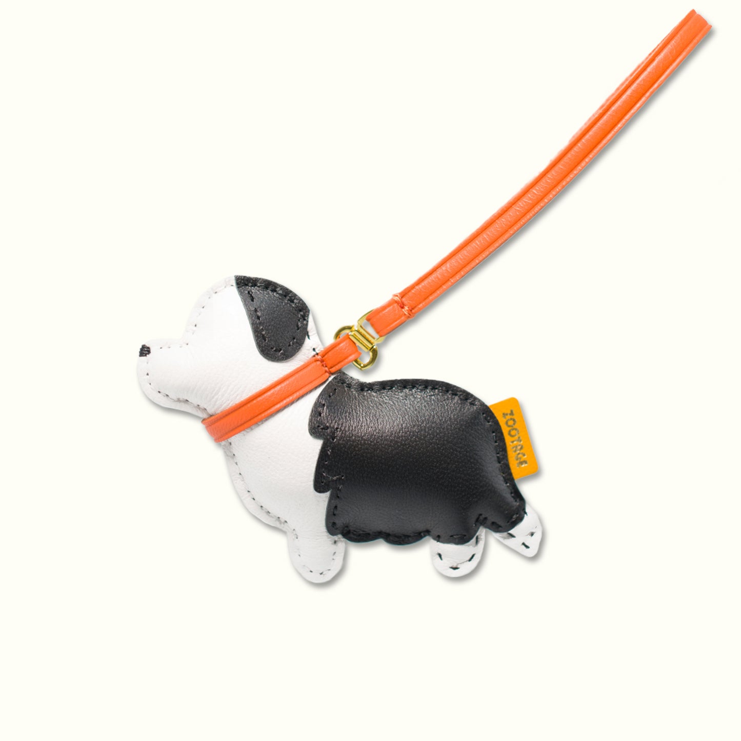 Border Collie Leather Connection Charm