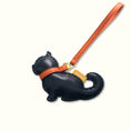 Load image into Gallery viewer, Black Cat Leather Connection Charm