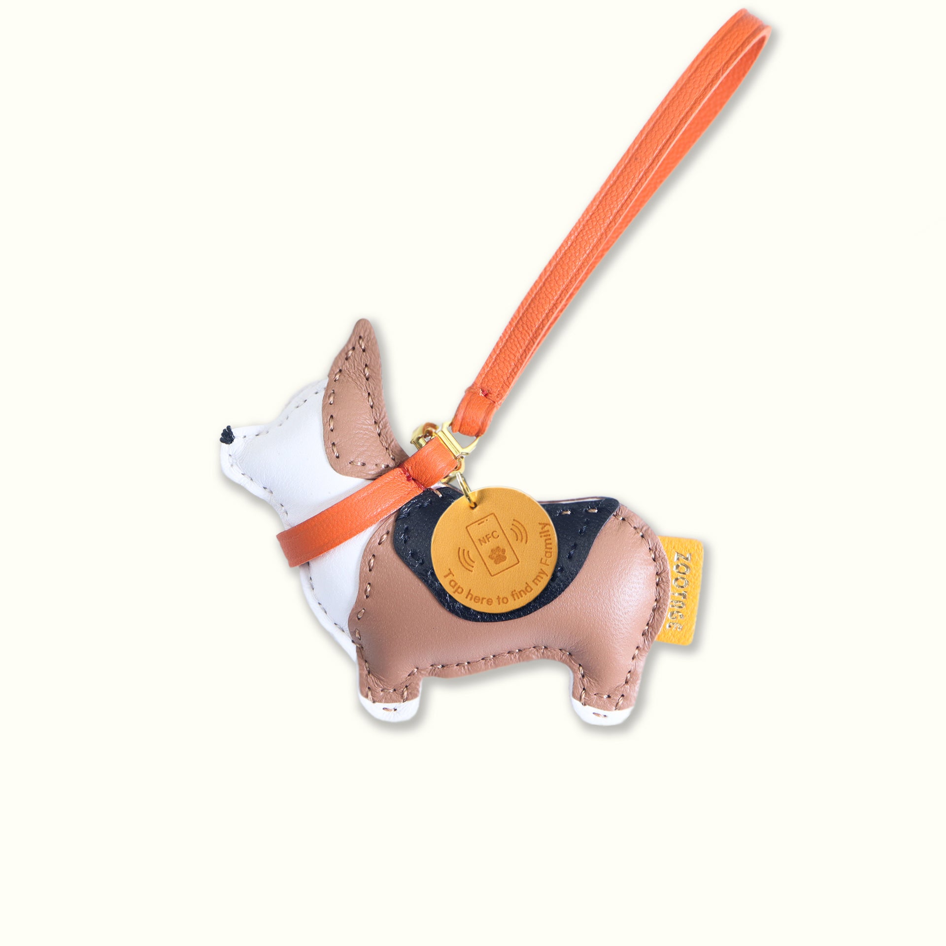  bettycorgi コーギー犬　バッグチャーム　キーホルダー ウェルシュ コーギー 犬 キーホルダー 幸運 四つ葉 肉球 クローバー