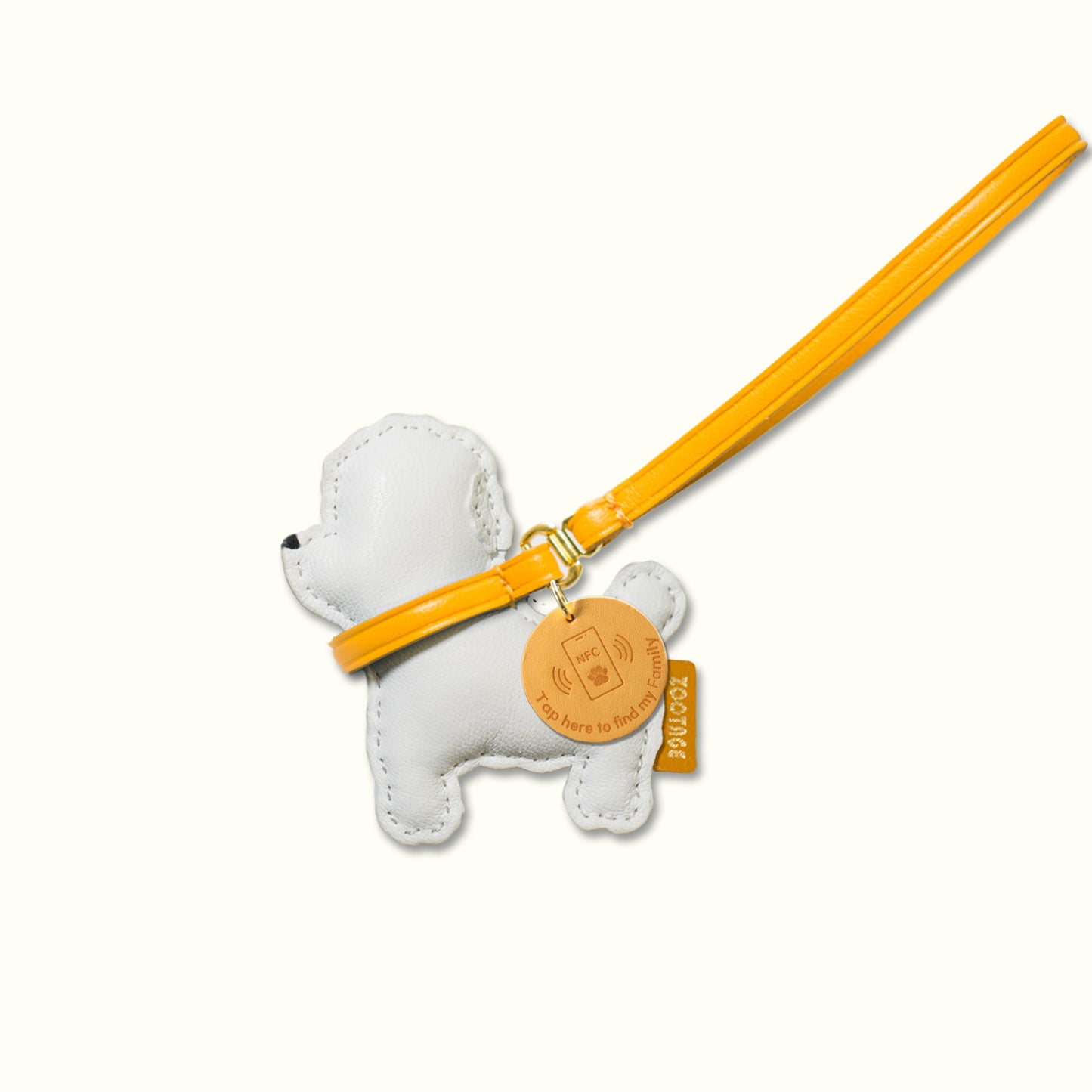 Bichon Frise Leather Connection Charm