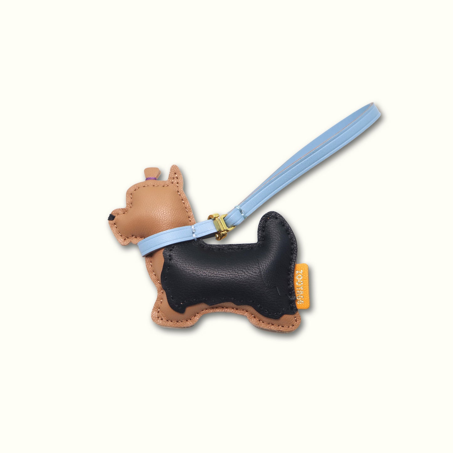 Yorkshire Terrier (Long Hair With braid) Leather Connection Charm