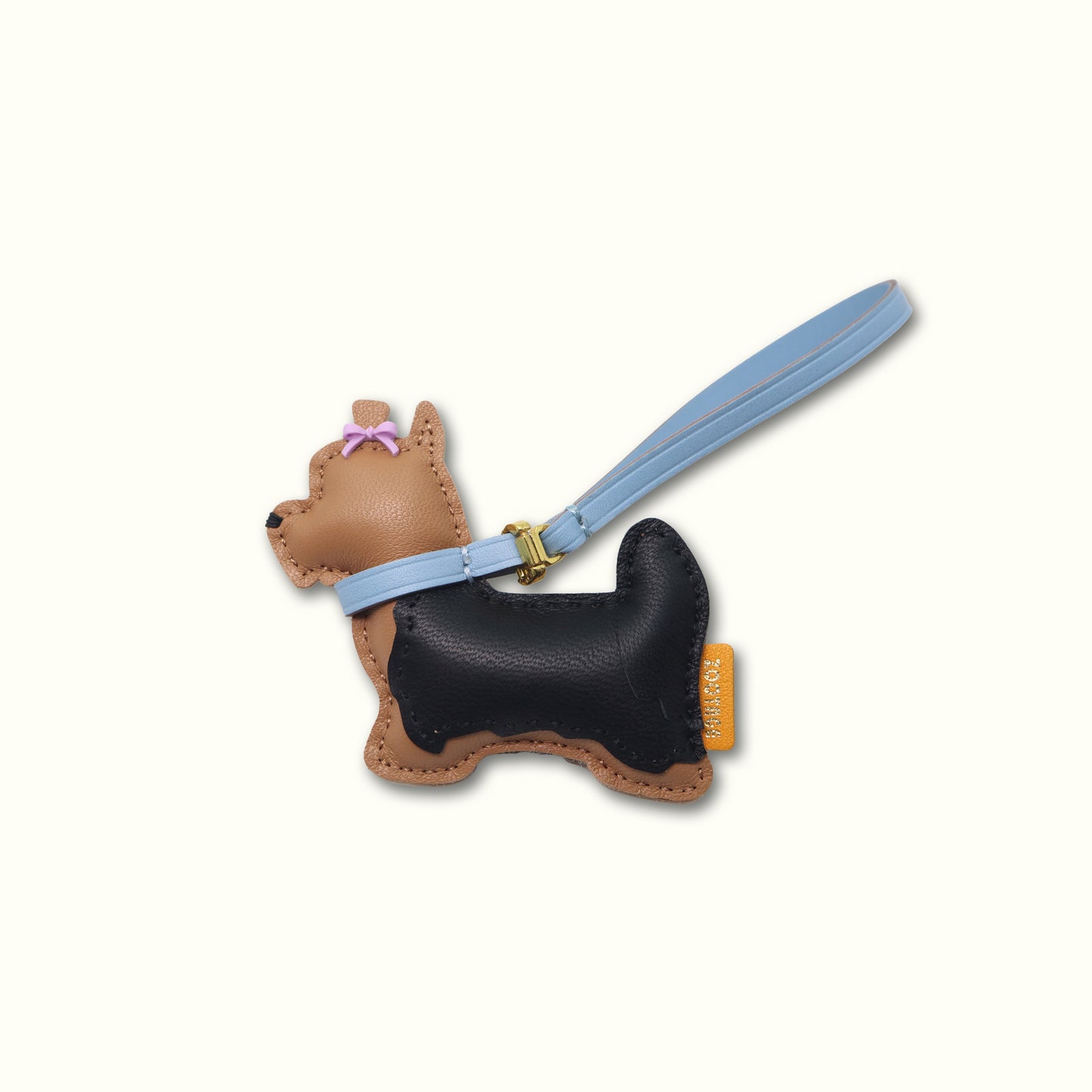 Yorkshire Terrier (Long Hair With braid) Leather Connection Charm