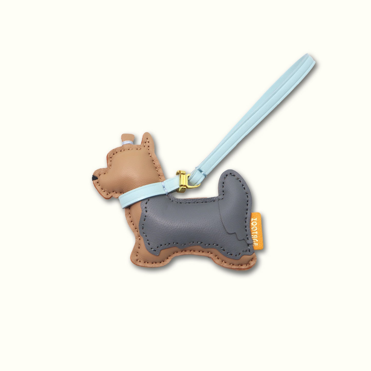 Yorkshire Terrier (Long Hair With braid) Leather Connection Charm