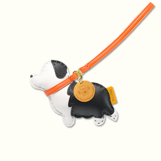 Border Collie Leather Connection Charm
