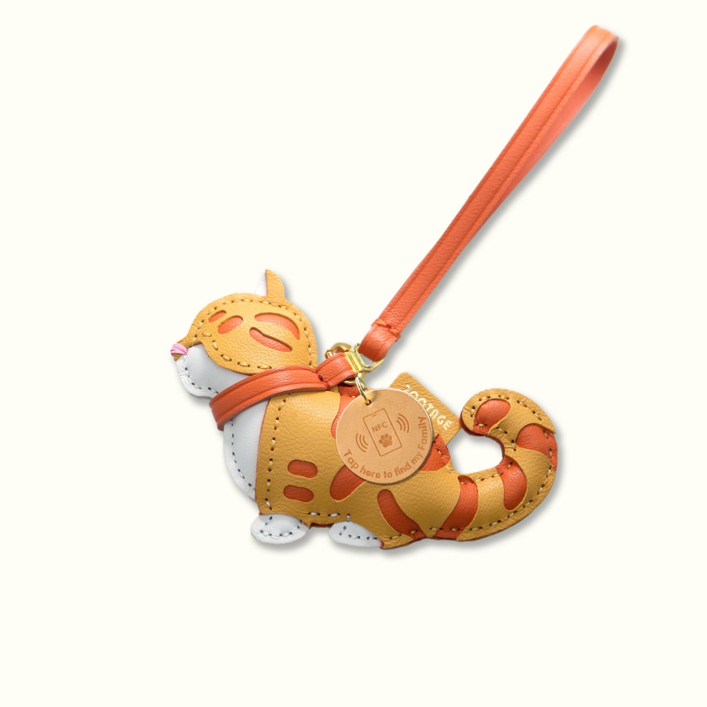 Ginger Cat Leather Connection Charm