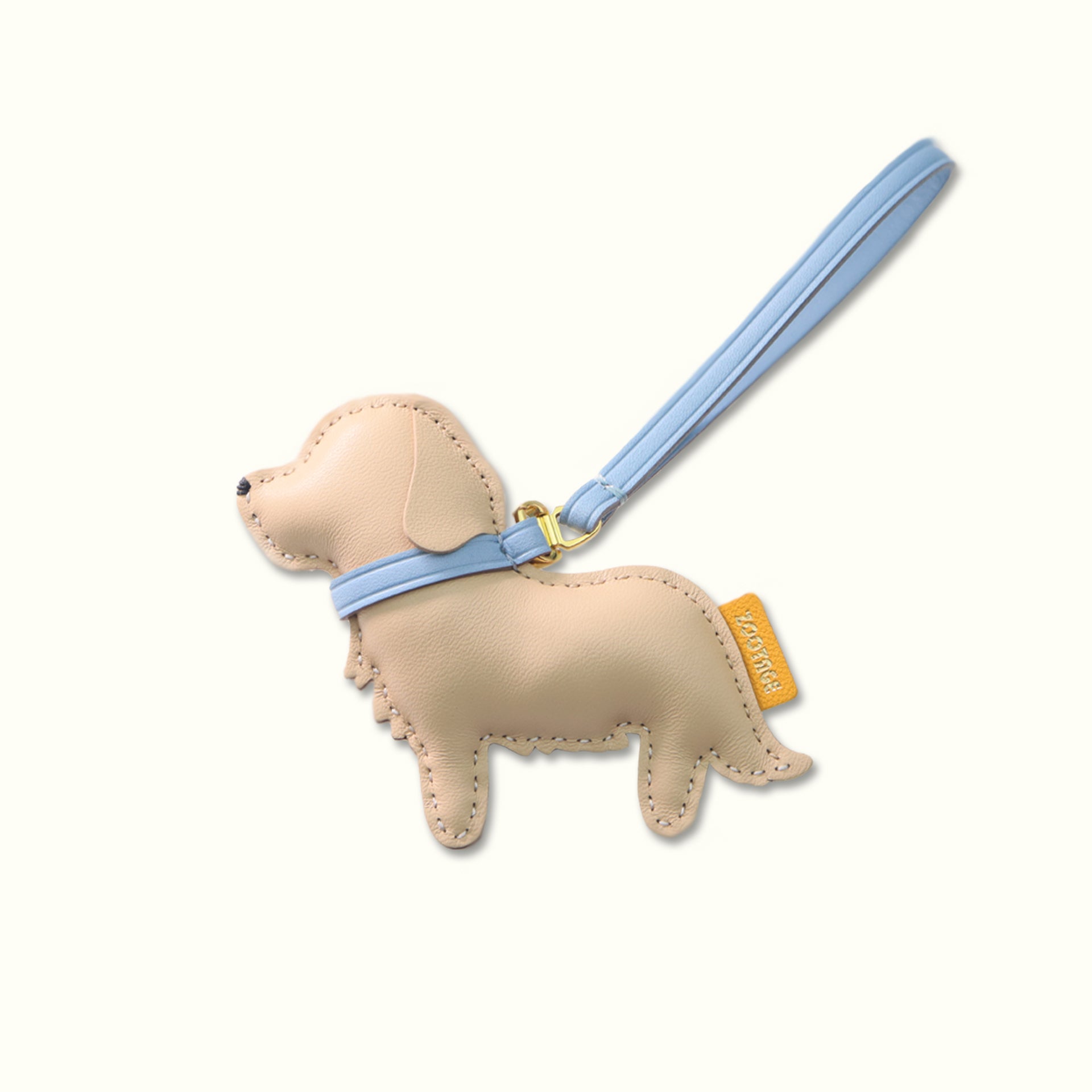  Golden Puppy ゴールデンレトリバー新品タグ付き Golden Retriever Leather Bag Charm | Zootage