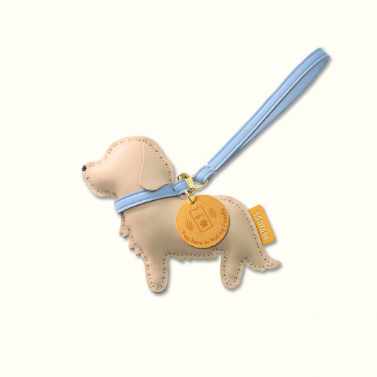 Golden Retriever Leather Connection Charm