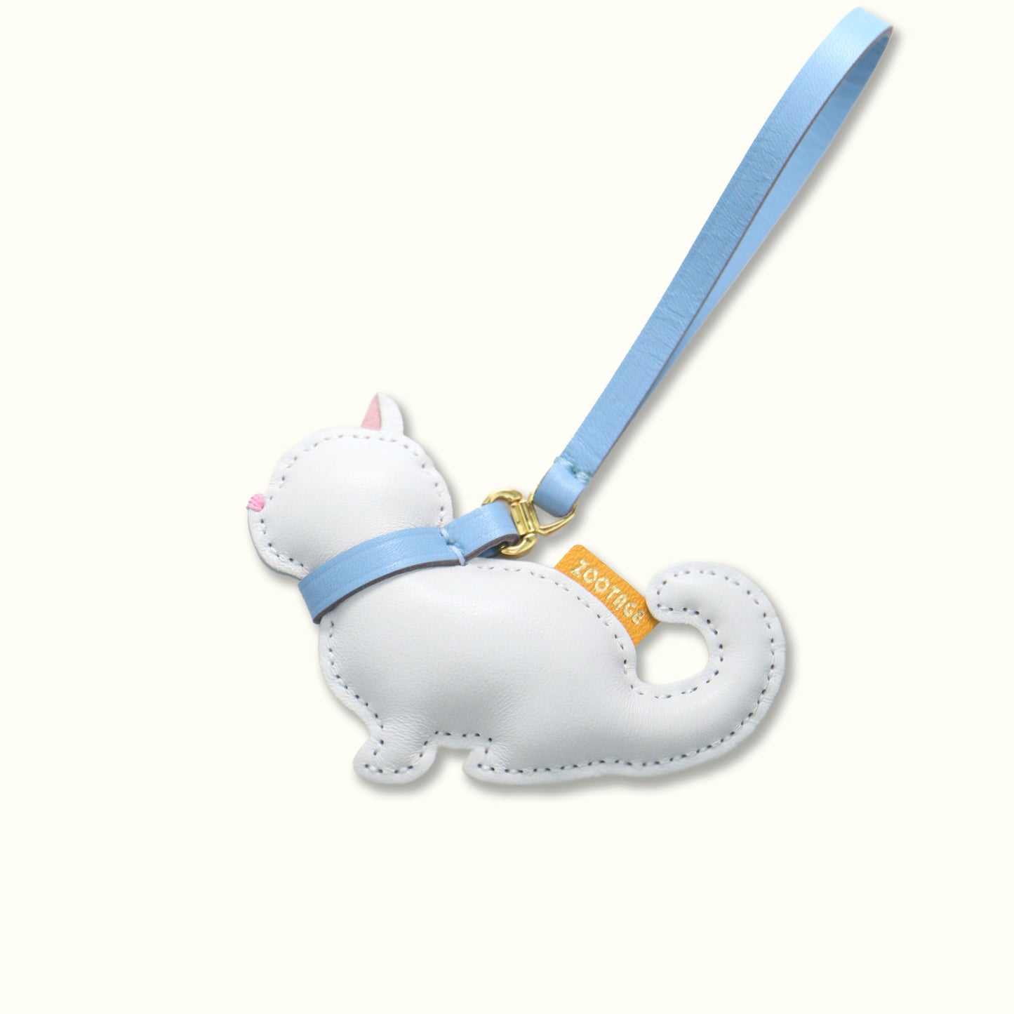 White Cat Leather Connection Charm