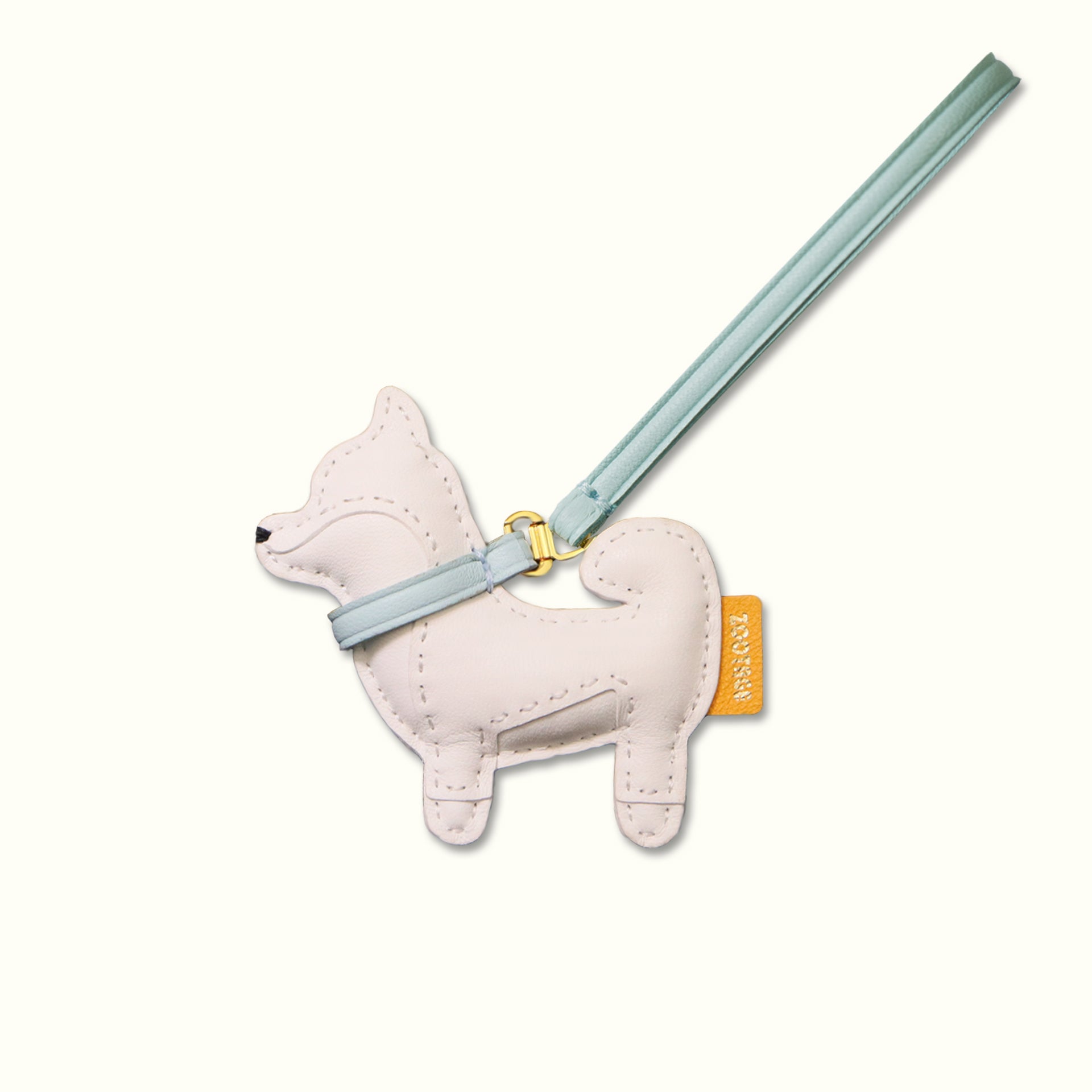 柴犬 レザーバッグチャーム | Zootage