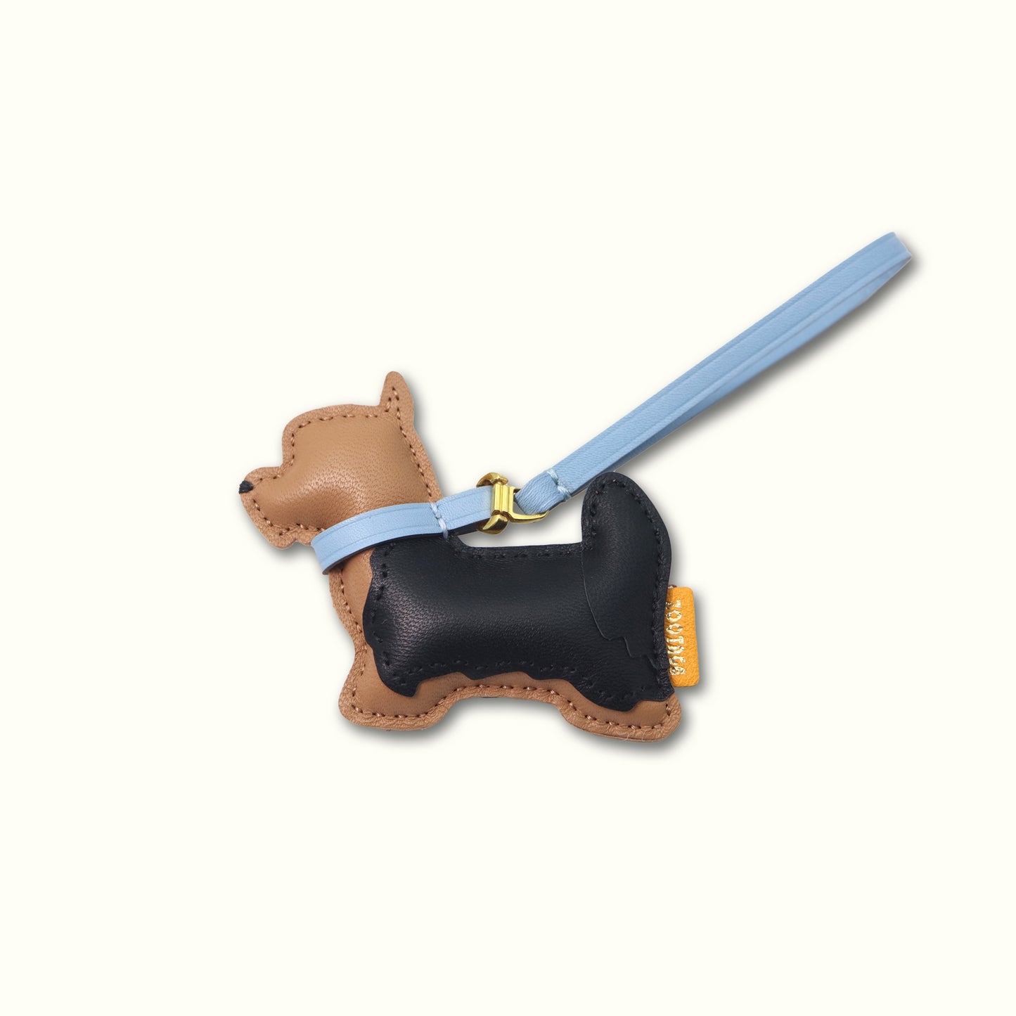 Yorkshire Terrier (Long Hair No braid) Leather Connection Charm