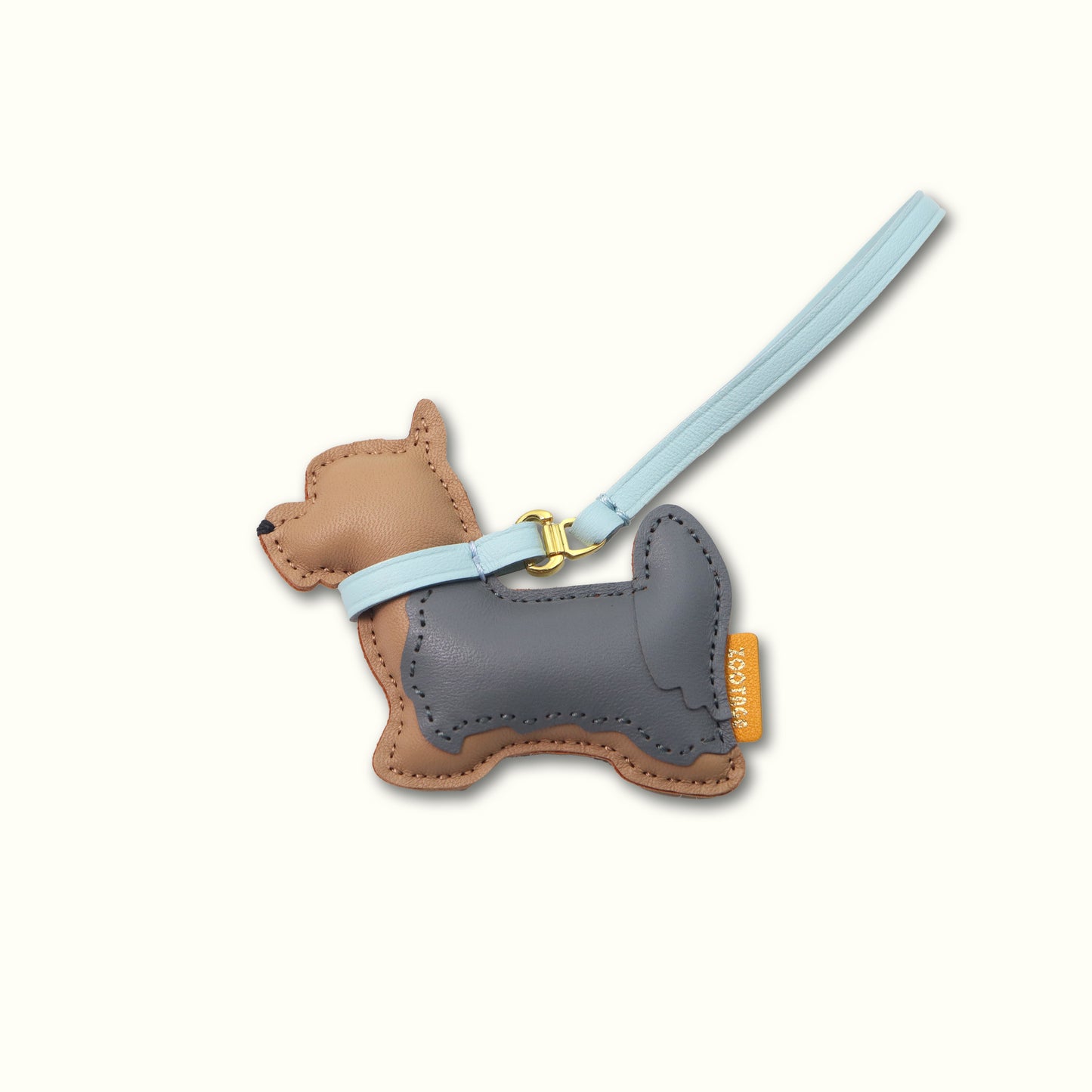 Yorkshire Terrier (Long Hair No braid) Leather Connection Charm