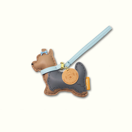Yorkshire Terrier (Long Hair With braid) Leather Connection Charm